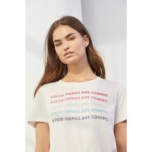 Anthropologie Sol Angeles Good Things Graphic Tee